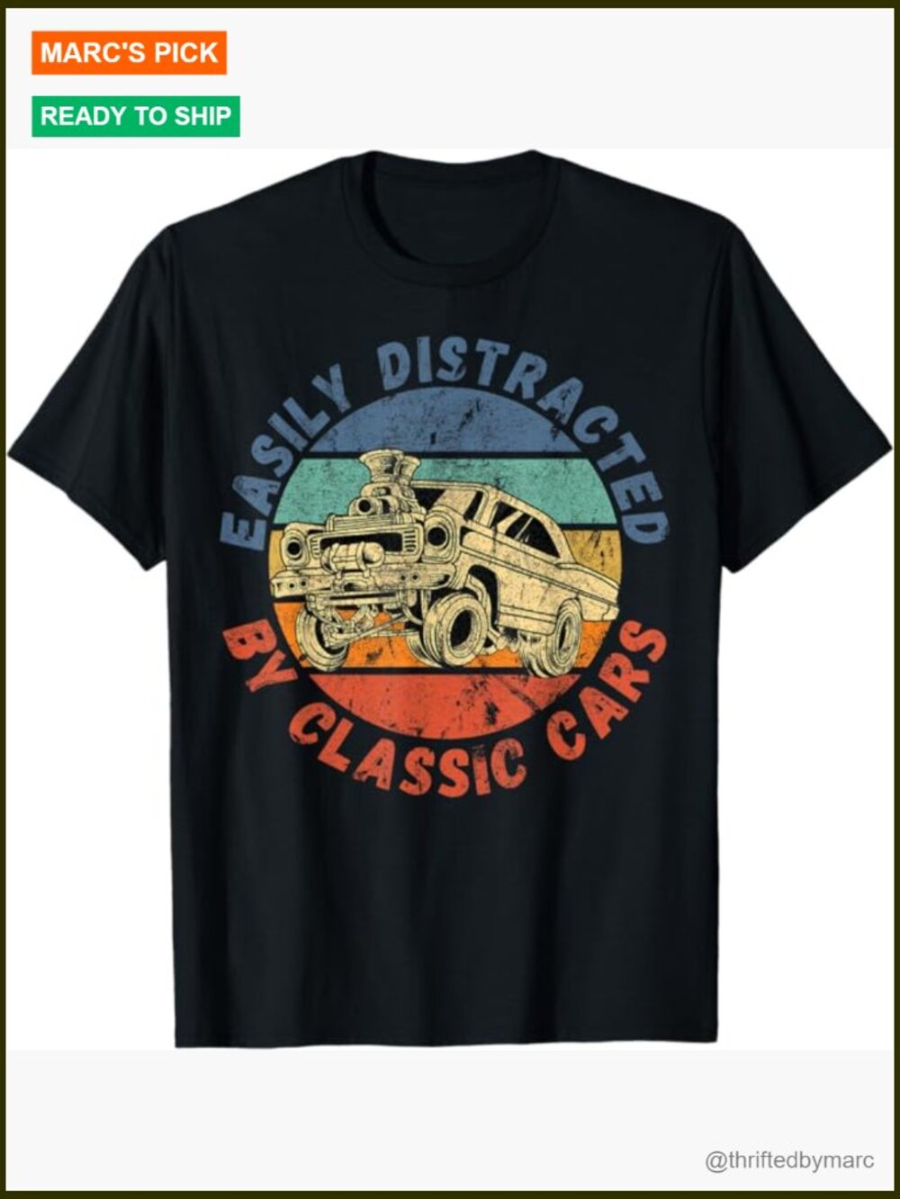 Classic Cars Vintage T-Shirt Funny Antique Auto